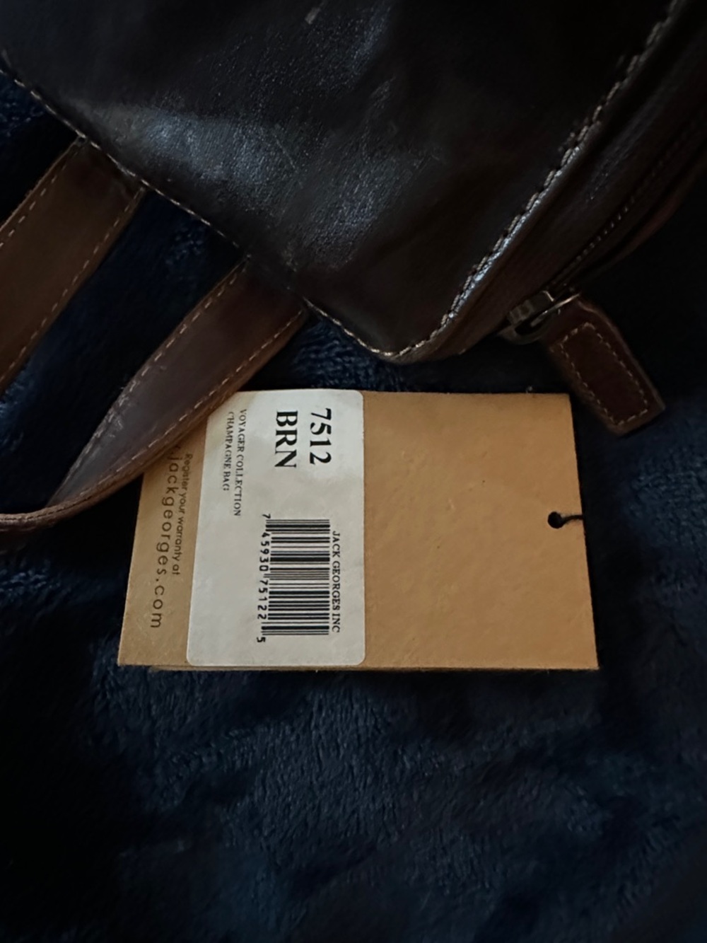 Jack Georges Voyager Collection Brown Leather Champagne Bag 7512 - Picture 7 of 7